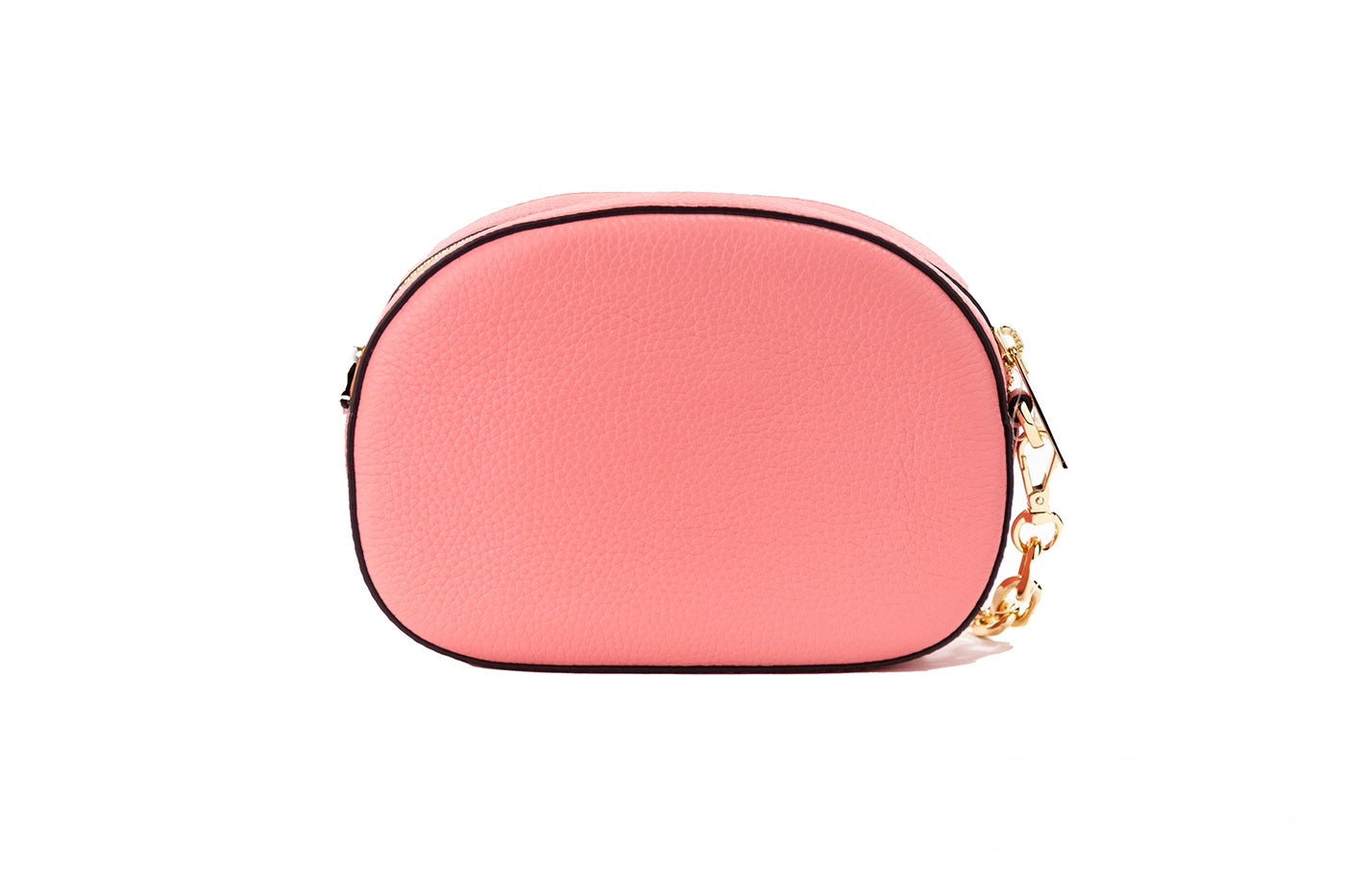 Bolso bandolera ovalado de cuero Jet Set Glam Tea Rose