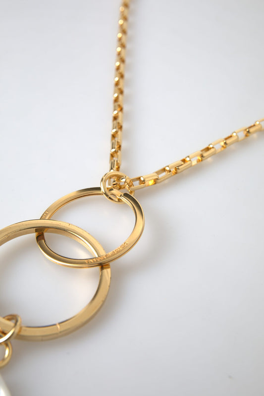 Collar con cadena con dijes dorados elegantes de Dolce &amp; Gabbana