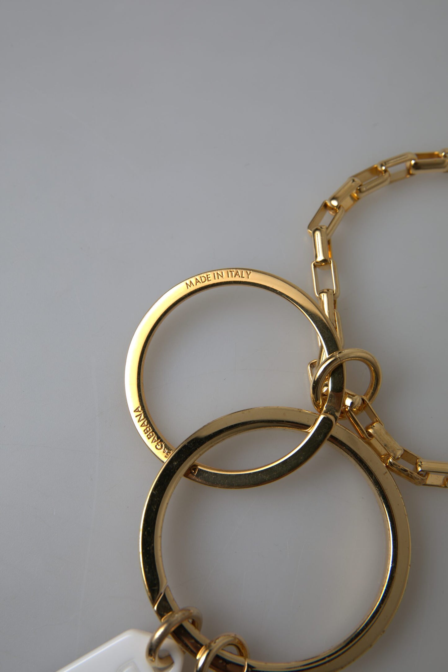 Collar con cadena con dijes dorados elegantes de Dolce &amp; Gabbana