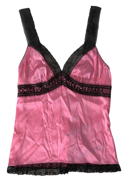 Camisola rosa Silken Charm de Dolce &amp; Gabbana