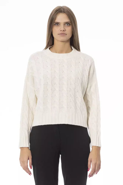 Jersey de lana beige para mujer Baldinini Trend