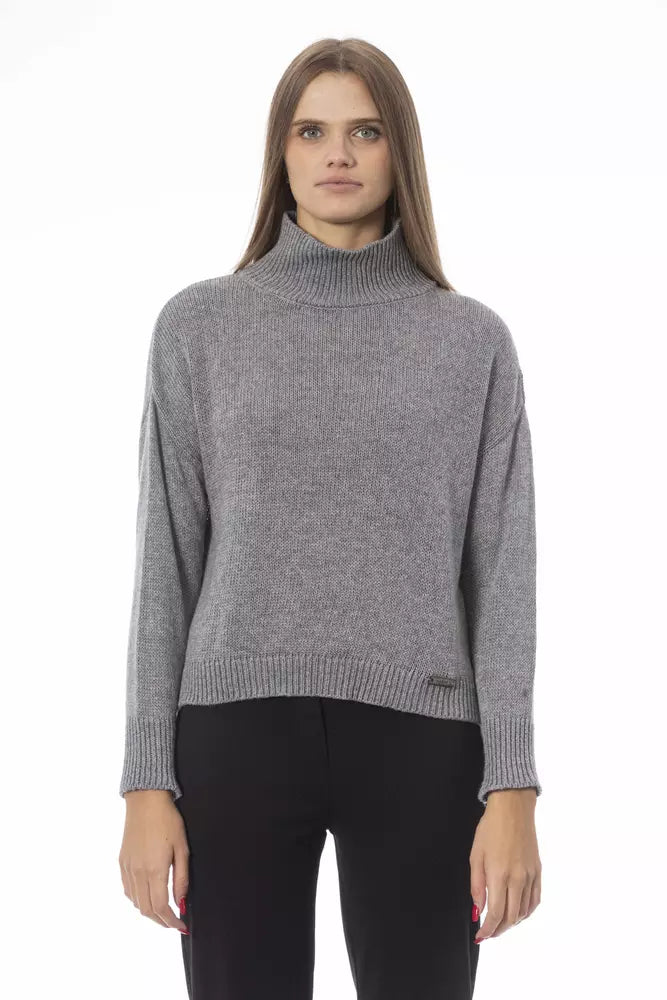 Jersey de mujer de lana gris Baldinini Trend