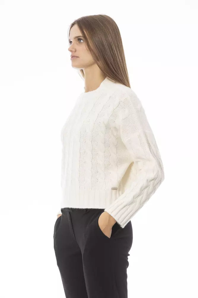 Jersey de lana beige para mujer Baldinini Trend