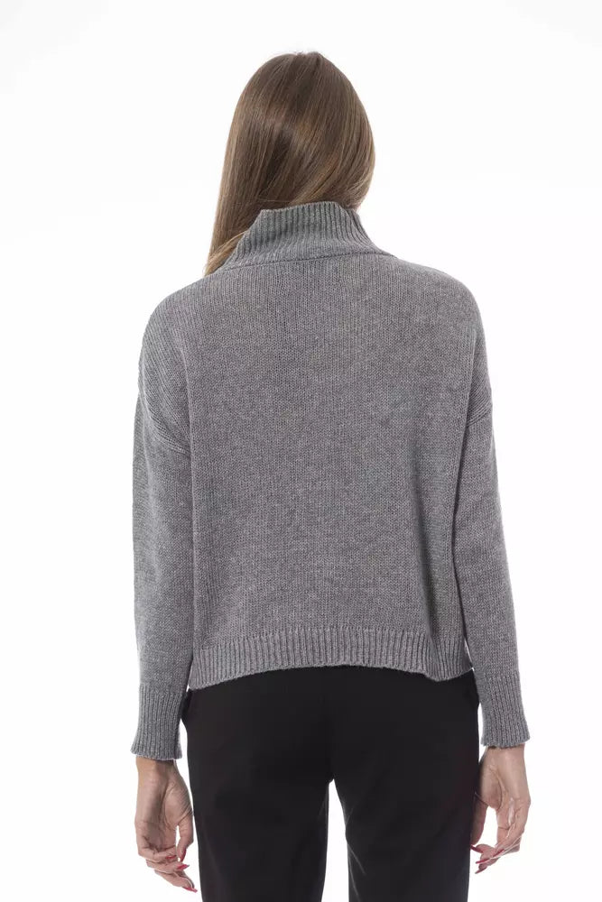 Jersey de mujer de lana gris Baldinini Trend