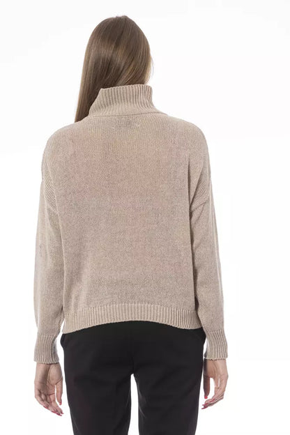 Jersey de lana beige para mujer Baldinini Trend