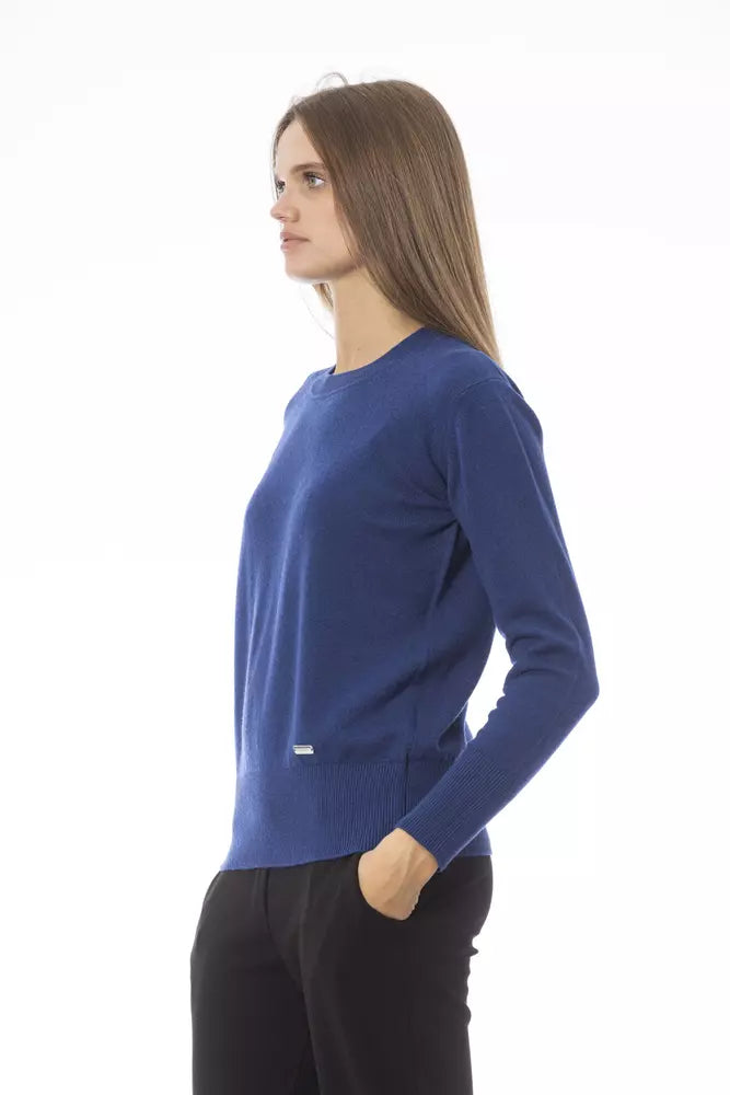 Jersey de mujer de lana azul Baldinini Trend