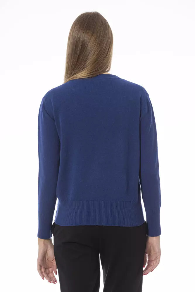 Jersey de mujer de lana azul Baldinini Trend