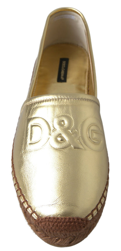 Alpargatas de piel Dolce &amp; Gabbana Golden Elegance