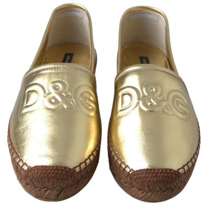 Alpargatas de piel Dolce &amp; Gabbana Golden Elegance