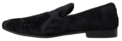 Mocasines vintage negros exquisitos de Dolce &amp; Gabbana para hombre