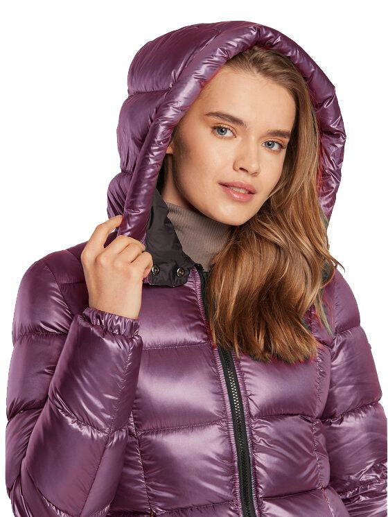 Chaqueta acolchada elegante de color morado claro de Refrigiwear
