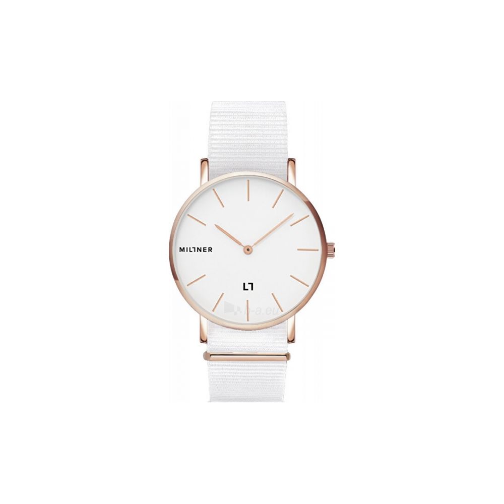 Reloj analógico elegante de oro rosa para mujer de Millner