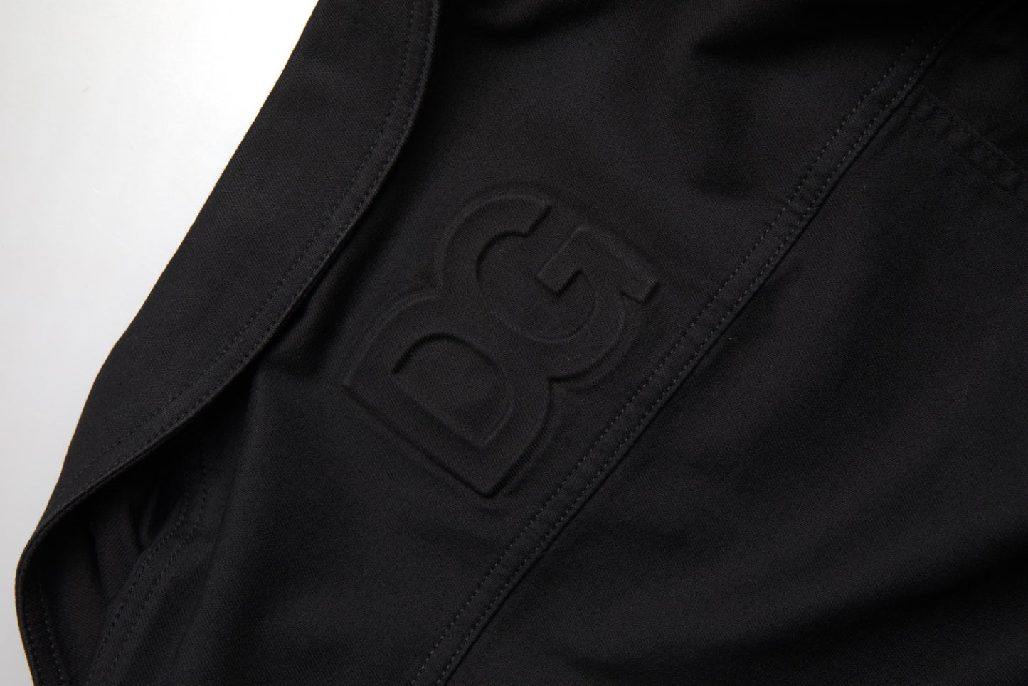 Chaqueta vaquera negra elegante con logotipo de Dolce &amp; Gabbana