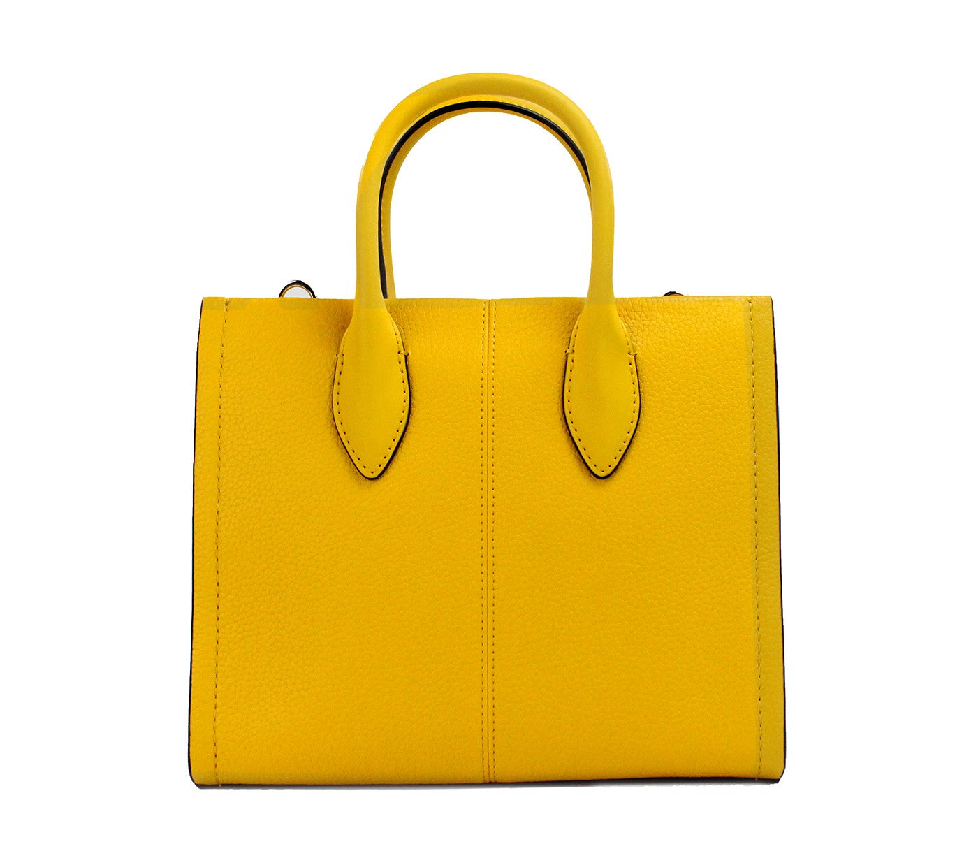 Bolso tote tipo shopper de piel con cremallera en la parte superior Mirella Small de Michael Kors en amarillo jazmín