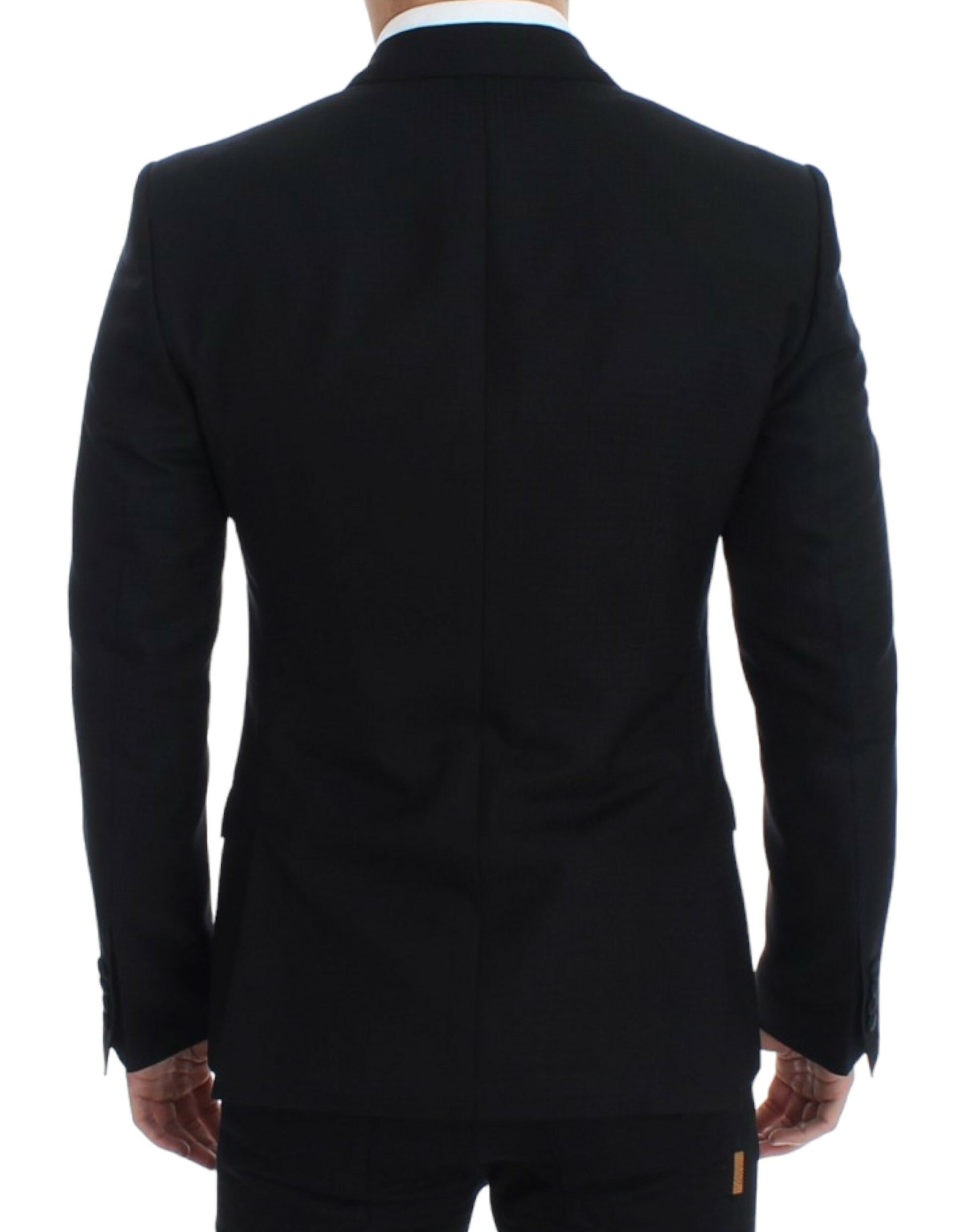 Dolce & Gabbana Elegant Black Silk Blend Sicilia Blazer