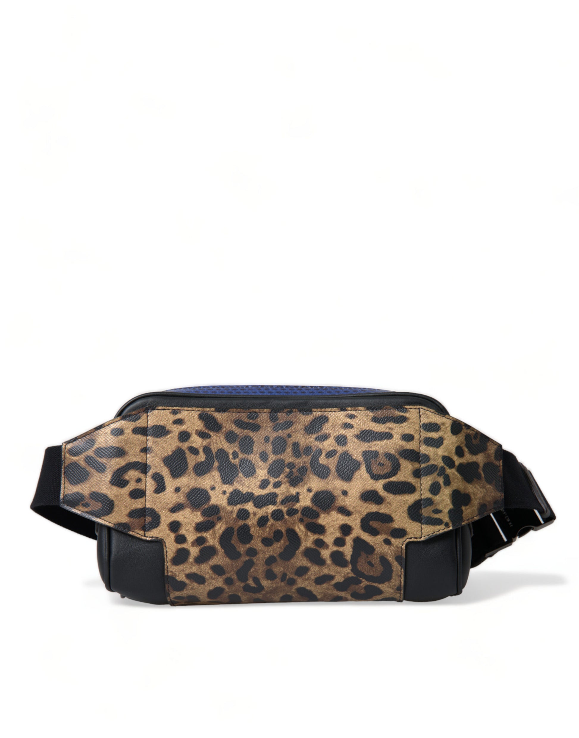 Bolso de piel exótica con diseño de leopardo y cinturón