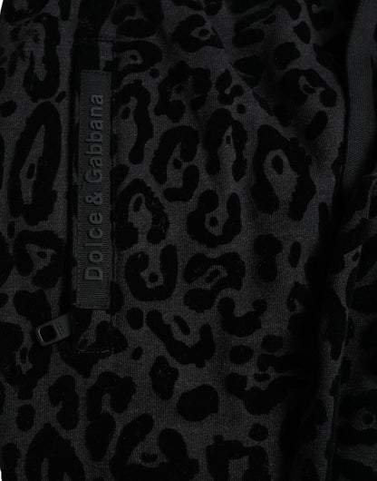 Pantalones deportivos elegantes con estampado de leopardo de Dolce &amp; Gabbana para hombre