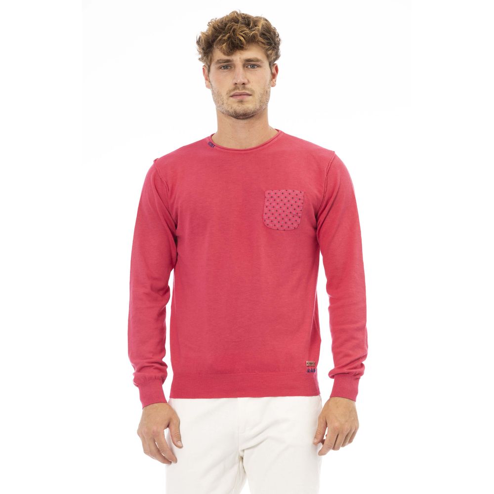 Jersey de algodón rojo Baldinini Trend para hombre