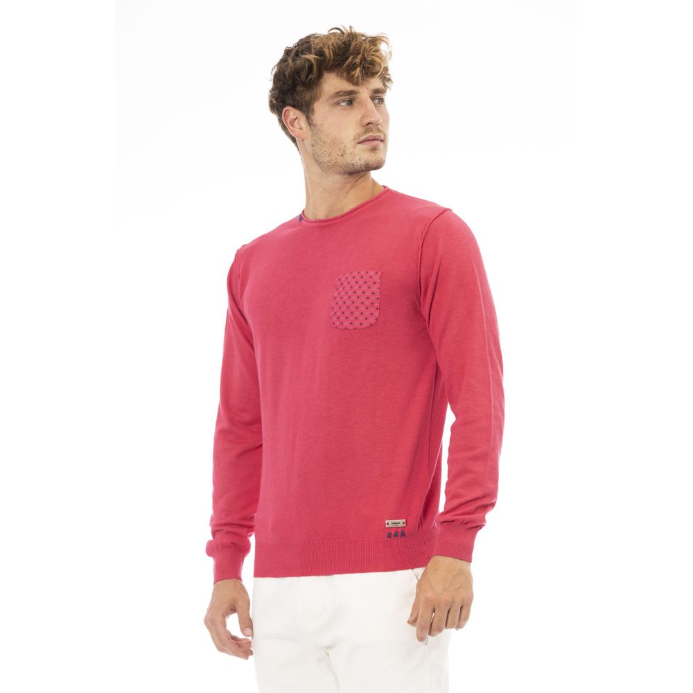 Jersey de algodón rojo Baldinini Trend para hombre