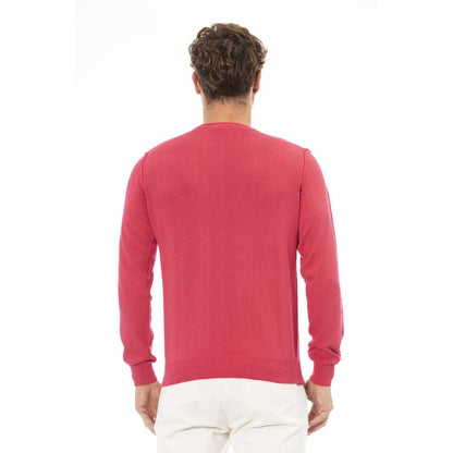 Jersey de algodón rojo Baldinini Trend para hombre