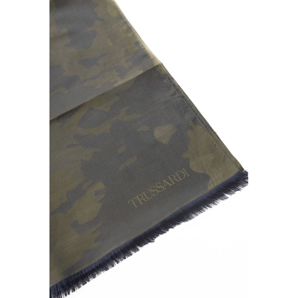 Bufanda Trussardi Army de algodón para hombre