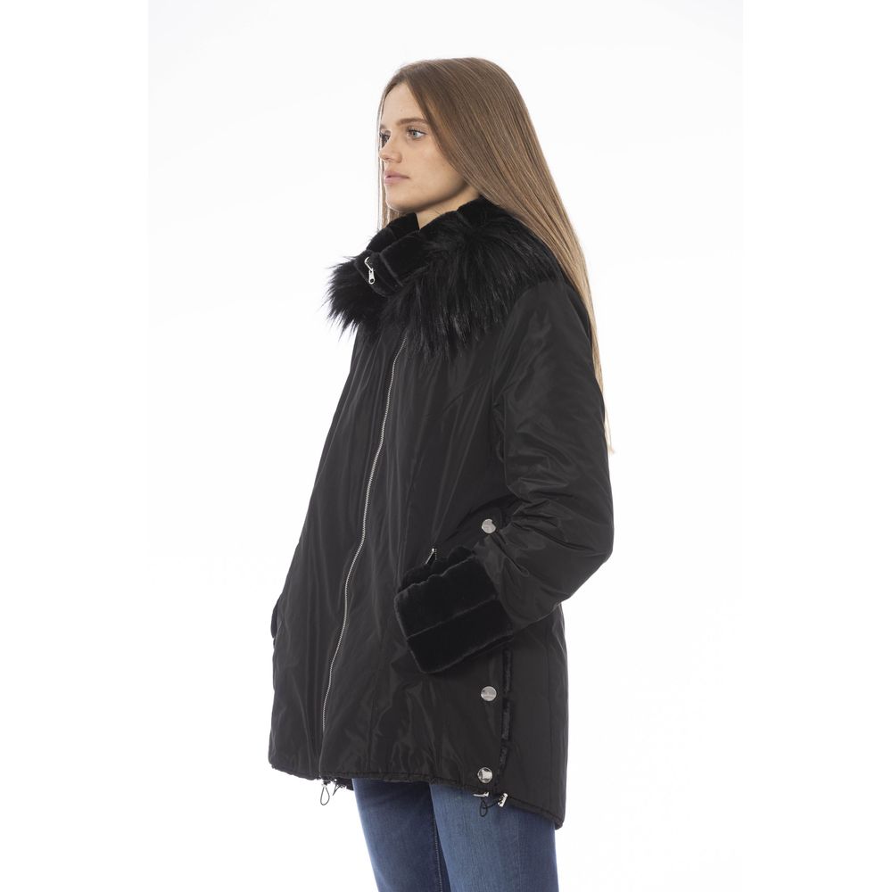 Chaqueta de mujer en poliéster negro Baldinini Trend