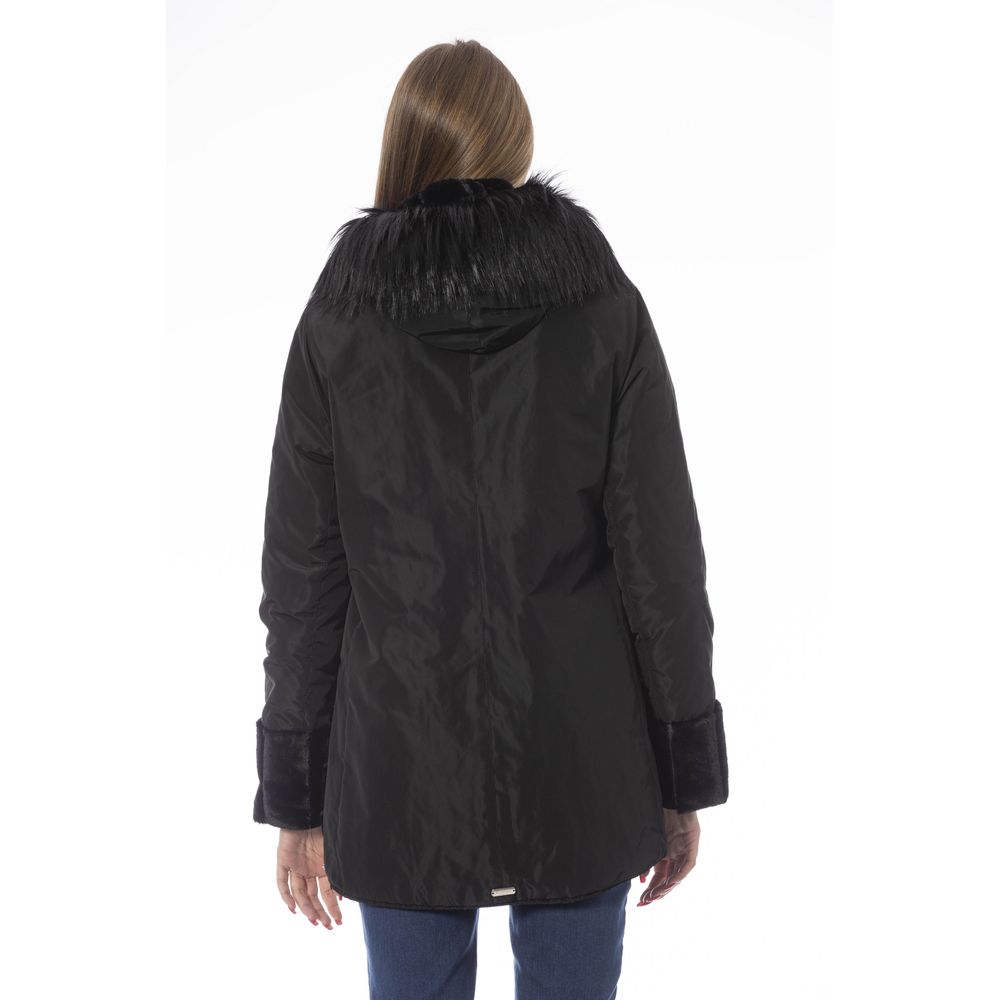 Chaqueta de mujer en poliéster negro Baldinini Trend