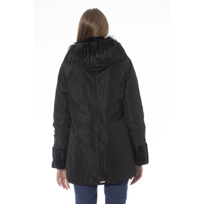 Chaqueta de mujer en poliéster negro Baldinini Trend