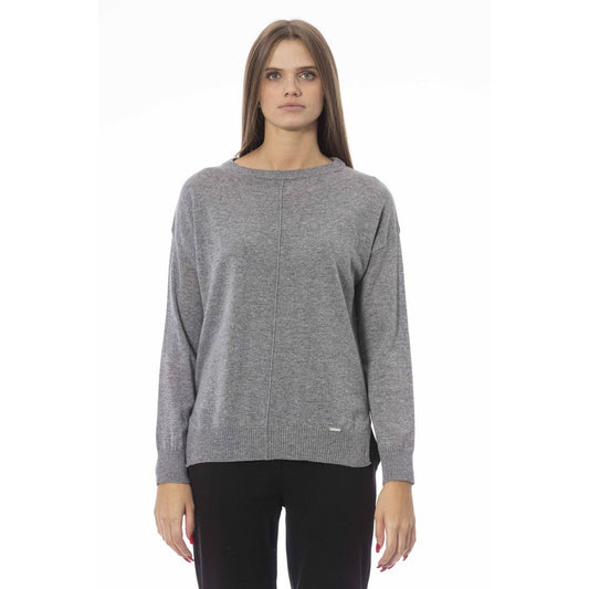 Jersey de mujer de lana gris Baldinini Trend