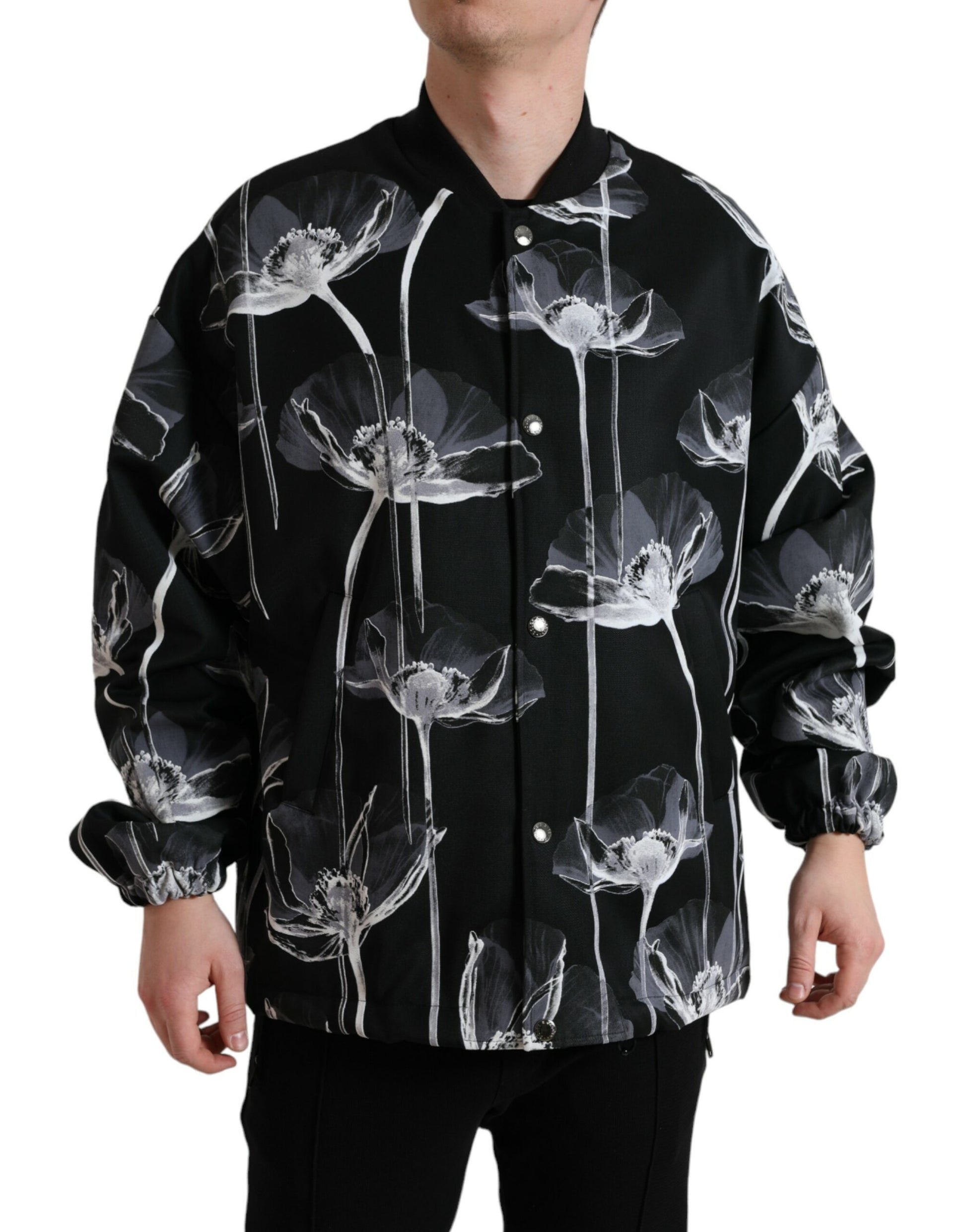 Chaqueta bomber elegante con estampado floral de Dolce &amp; Gabbana