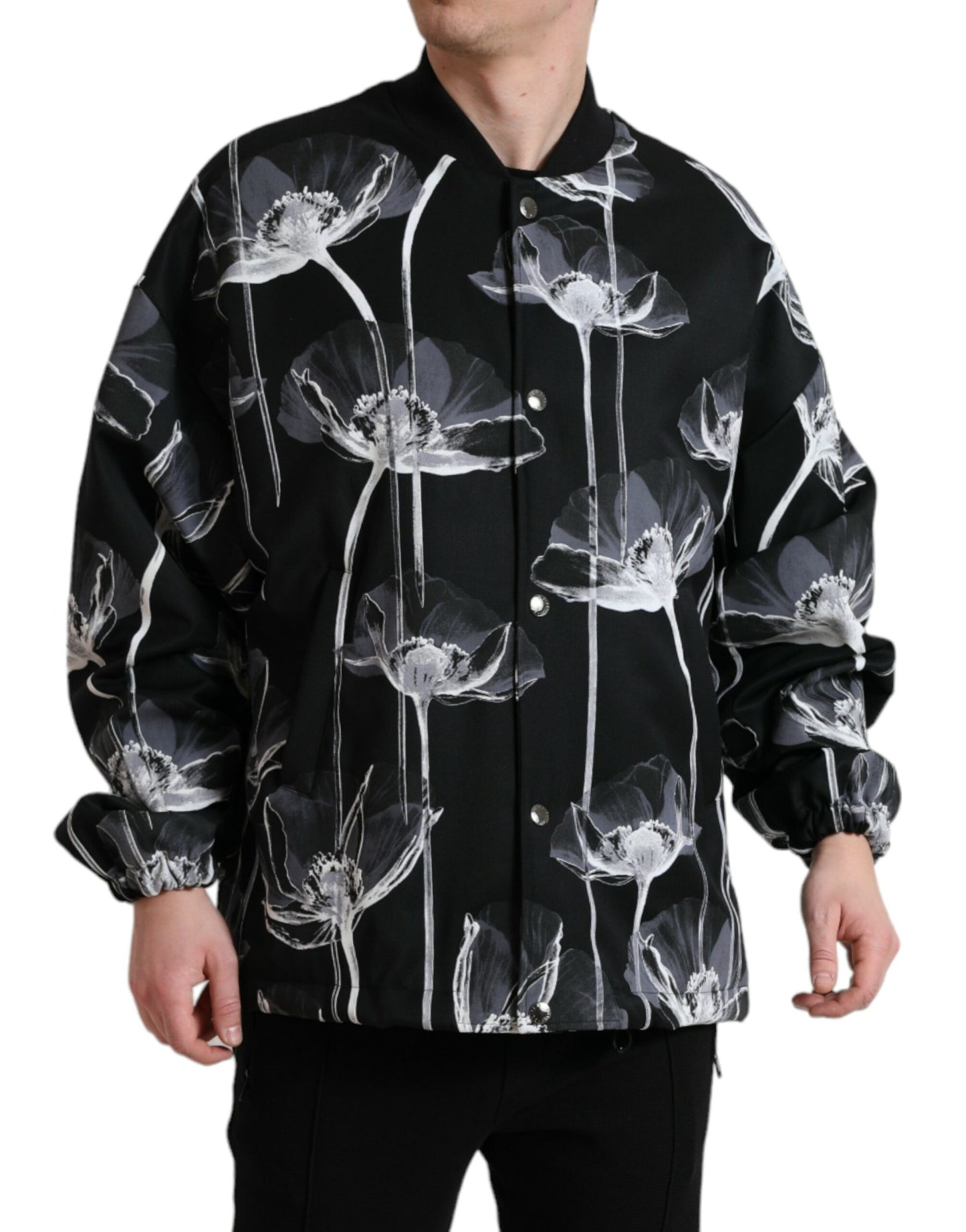 Chaqueta bomber elegante con estampado floral de Dolce &amp; Gabbana