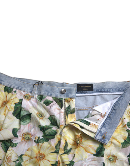 Bermudas de algodón con estampado floral multicolor de Dolce &amp; Gabbana