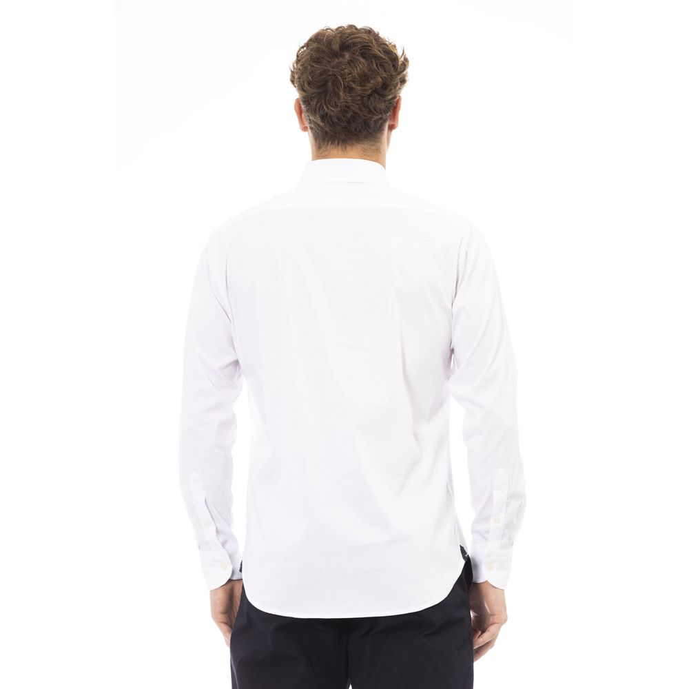 Camisa de algodón blanca para hombre Baldinini Trend