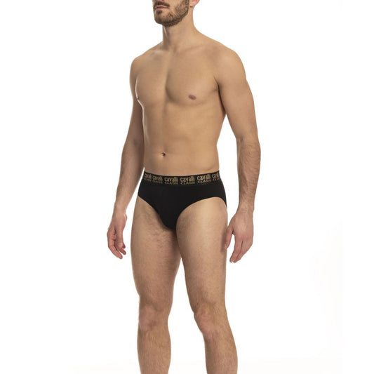 Calzoncillos de algodón negros para hombre Cavalli Class