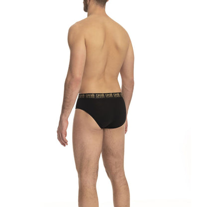 Calzoncillos de algodón negros para hombre Cavalli Class