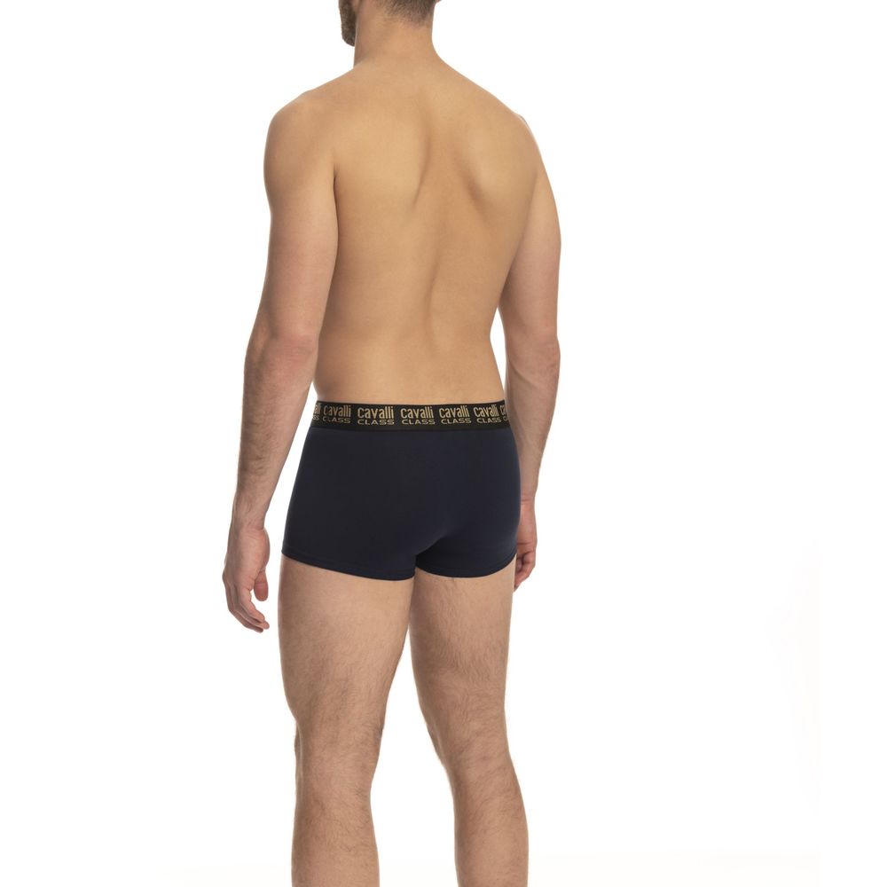Bóxer de algodón azul para hombre Cavalli Class