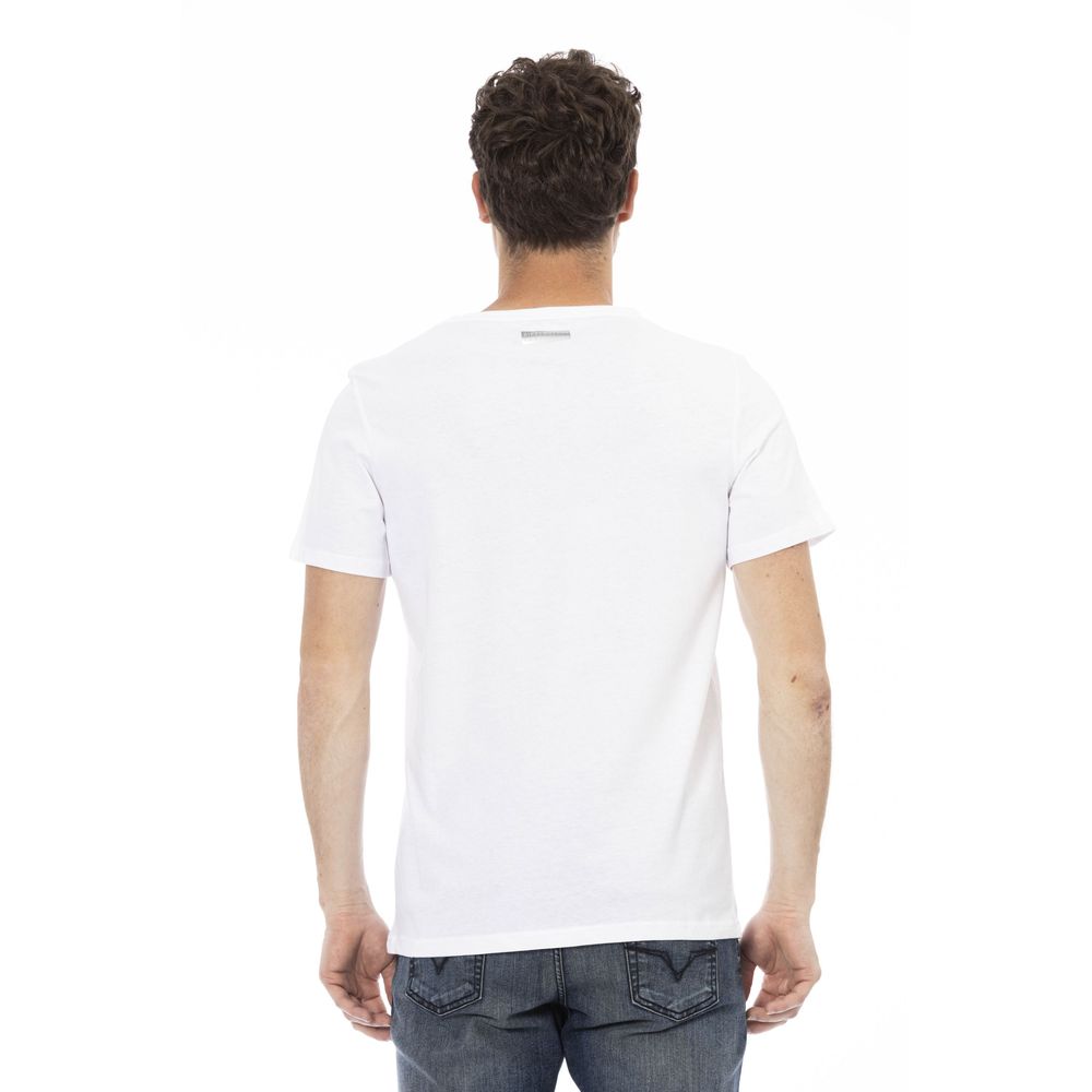 Camiseta de algodón blanca para hombre de Bikkembergs