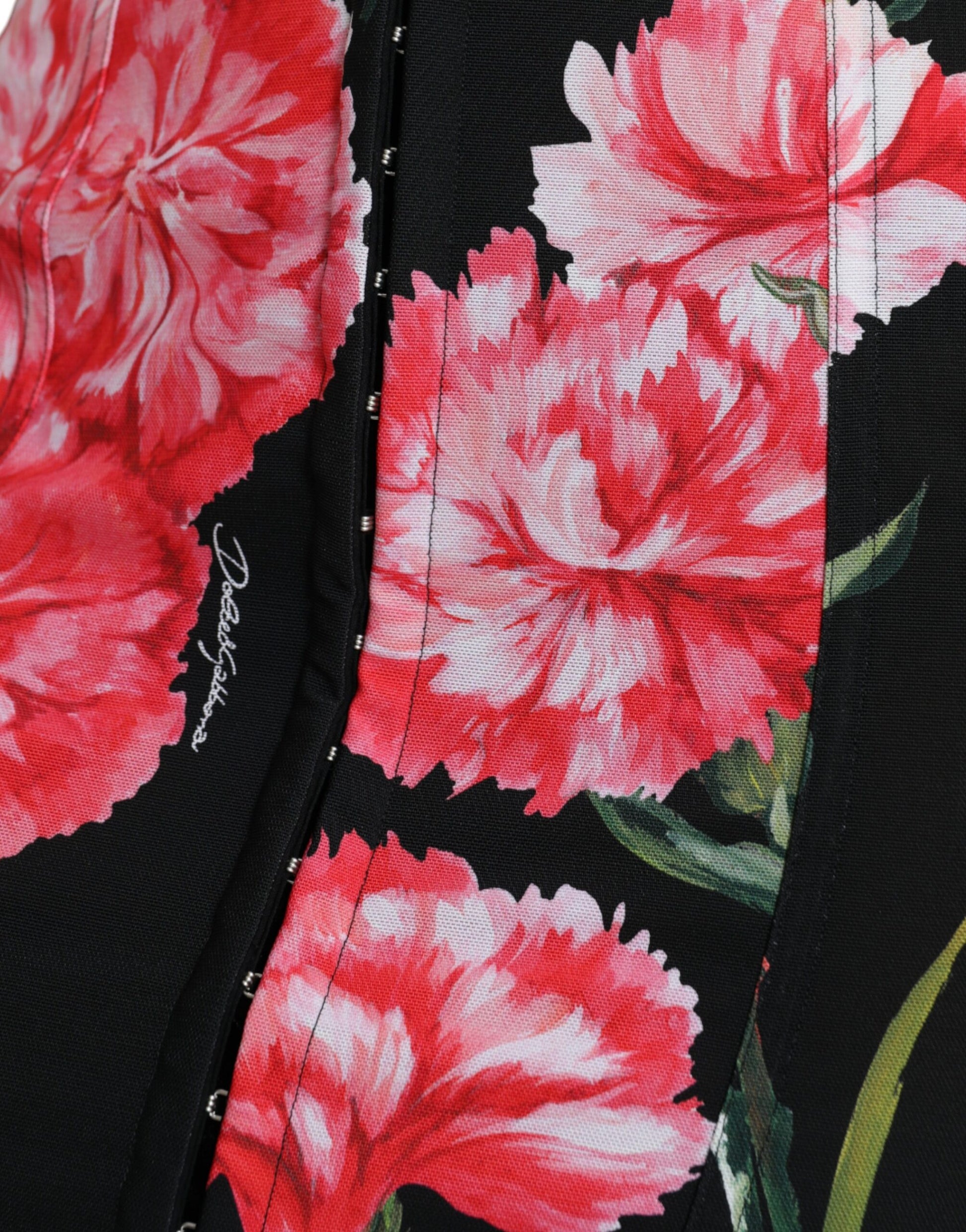 Falda tubo de cintura alta con estampado floral de Dolce &amp; Gabbana