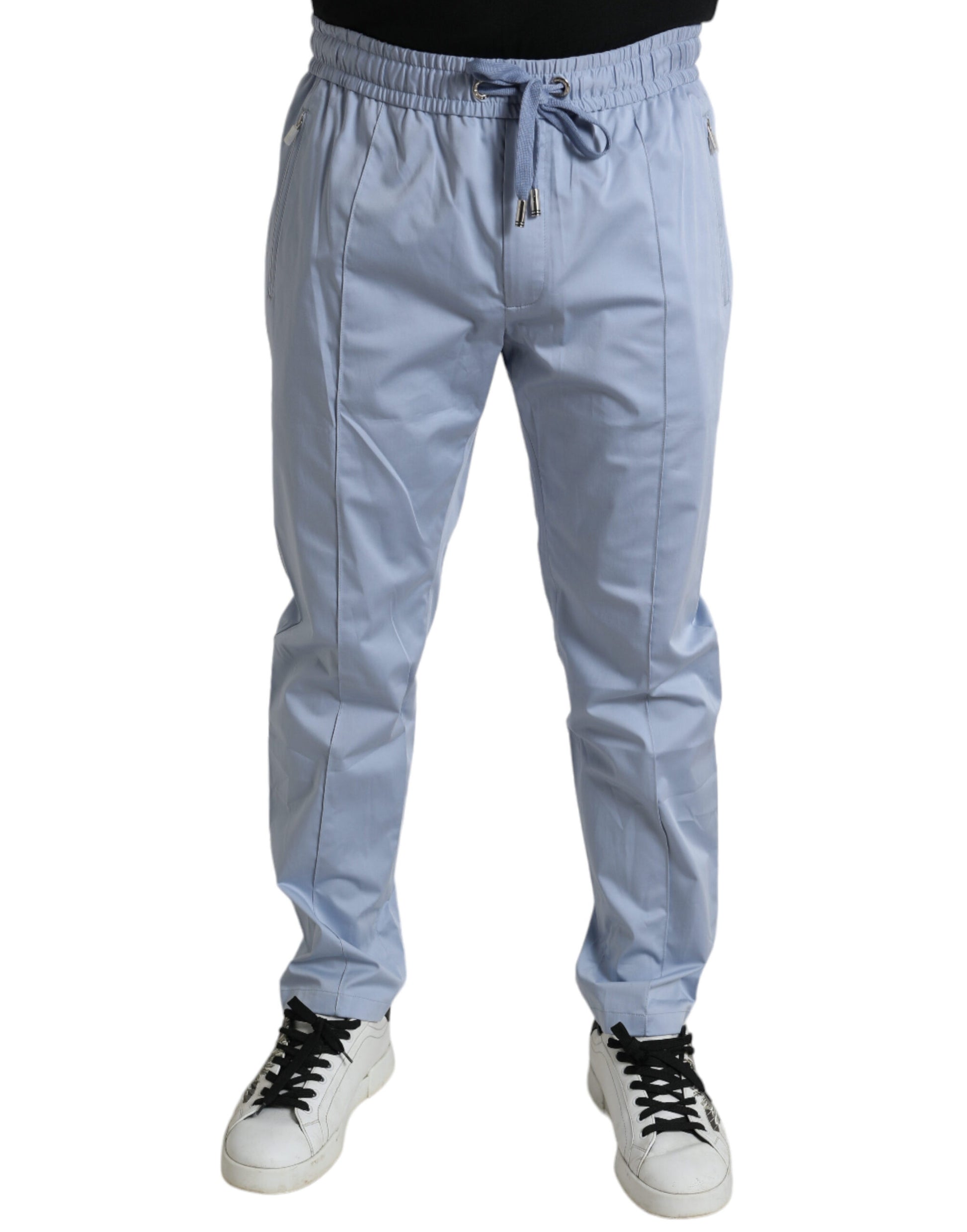 Pantalones jogger elegantes de color azul claro de Dolce &amp; Gabbana para hombre