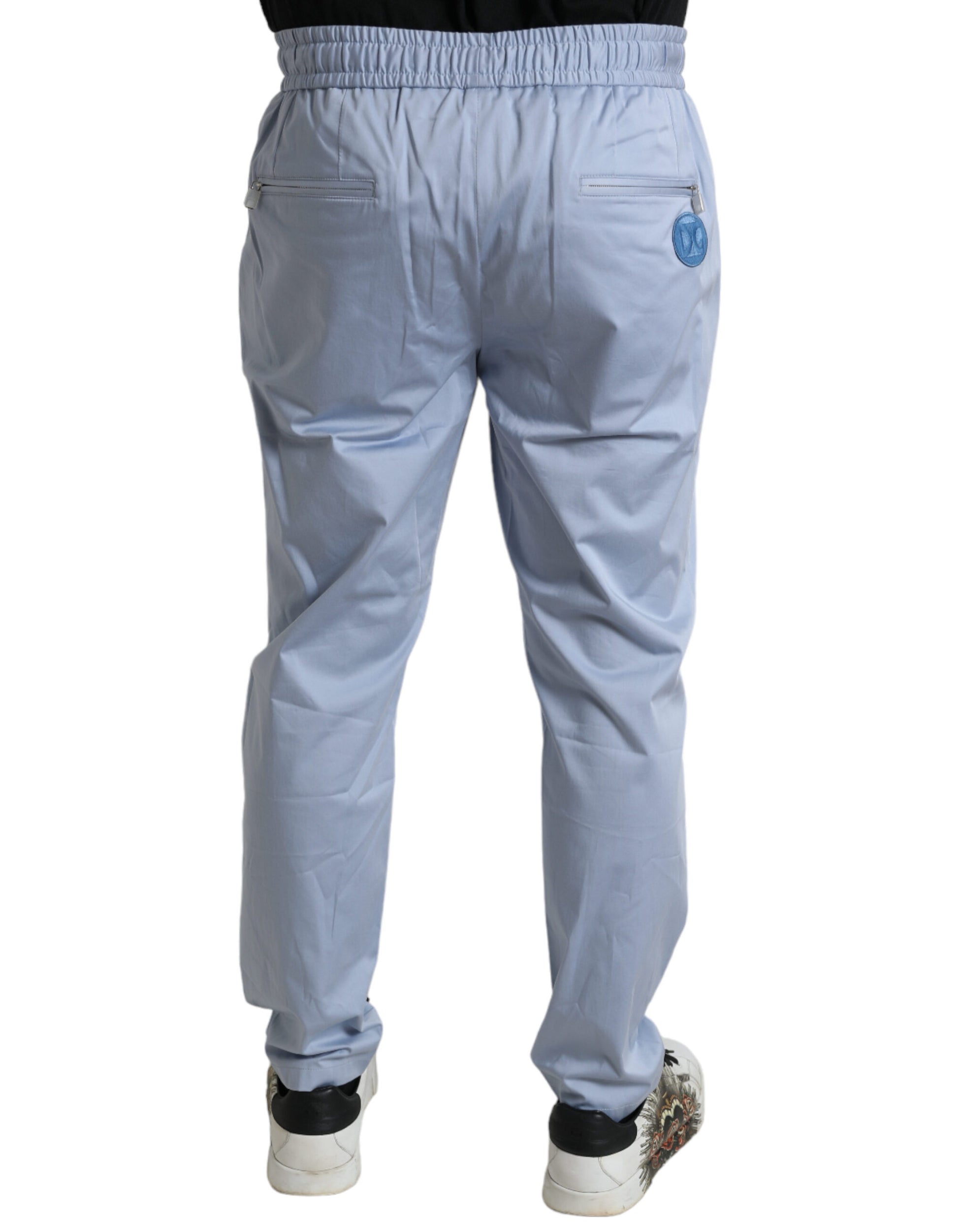 Pantalones jogger elegantes de color azul claro de Dolce &amp; Gabbana para hombre