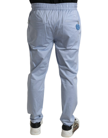 Pantalones jogger elegantes de color azul claro de Dolce &amp; Gabbana para hombre