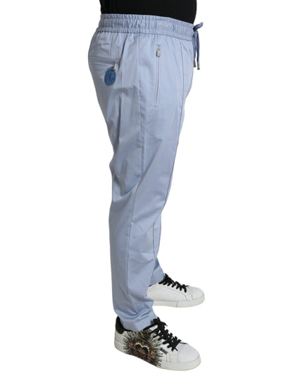 Pantalones jogger elegantes de color azul claro de Dolce &amp; Gabbana para hombre