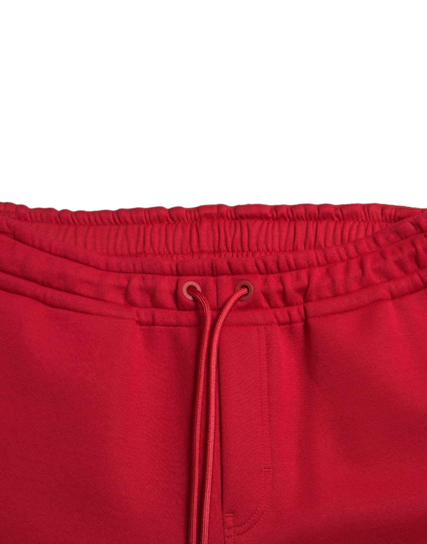 Pantalones jogger de mezcla de algodón en rojo intenso de Dolce &amp; Gabbana