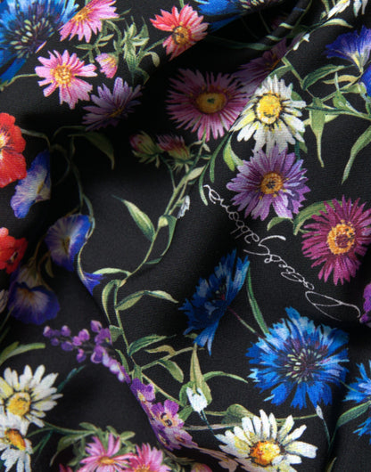 Vestido elegante con hombros descubiertos y estampado floral de Dolce &amp; Gabbana