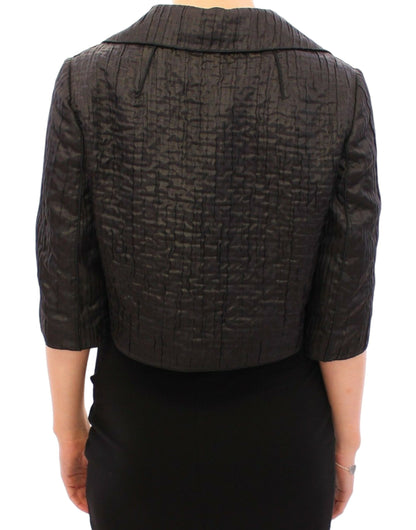 Dolce & Gabbana Elegant Black Bolero Shrug Jacket