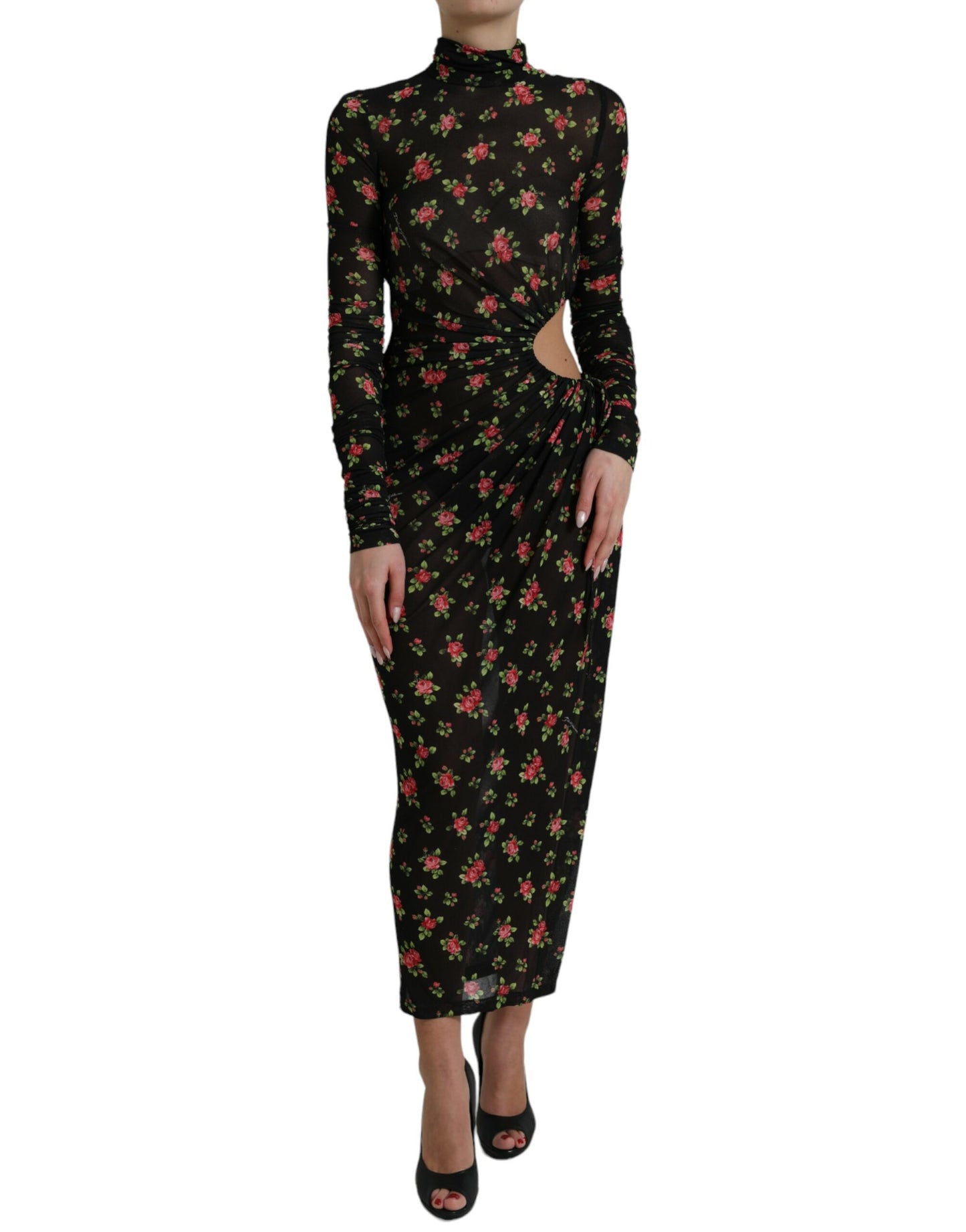 Vestido elegante con estampado floral de Dolce &amp; Gabbana