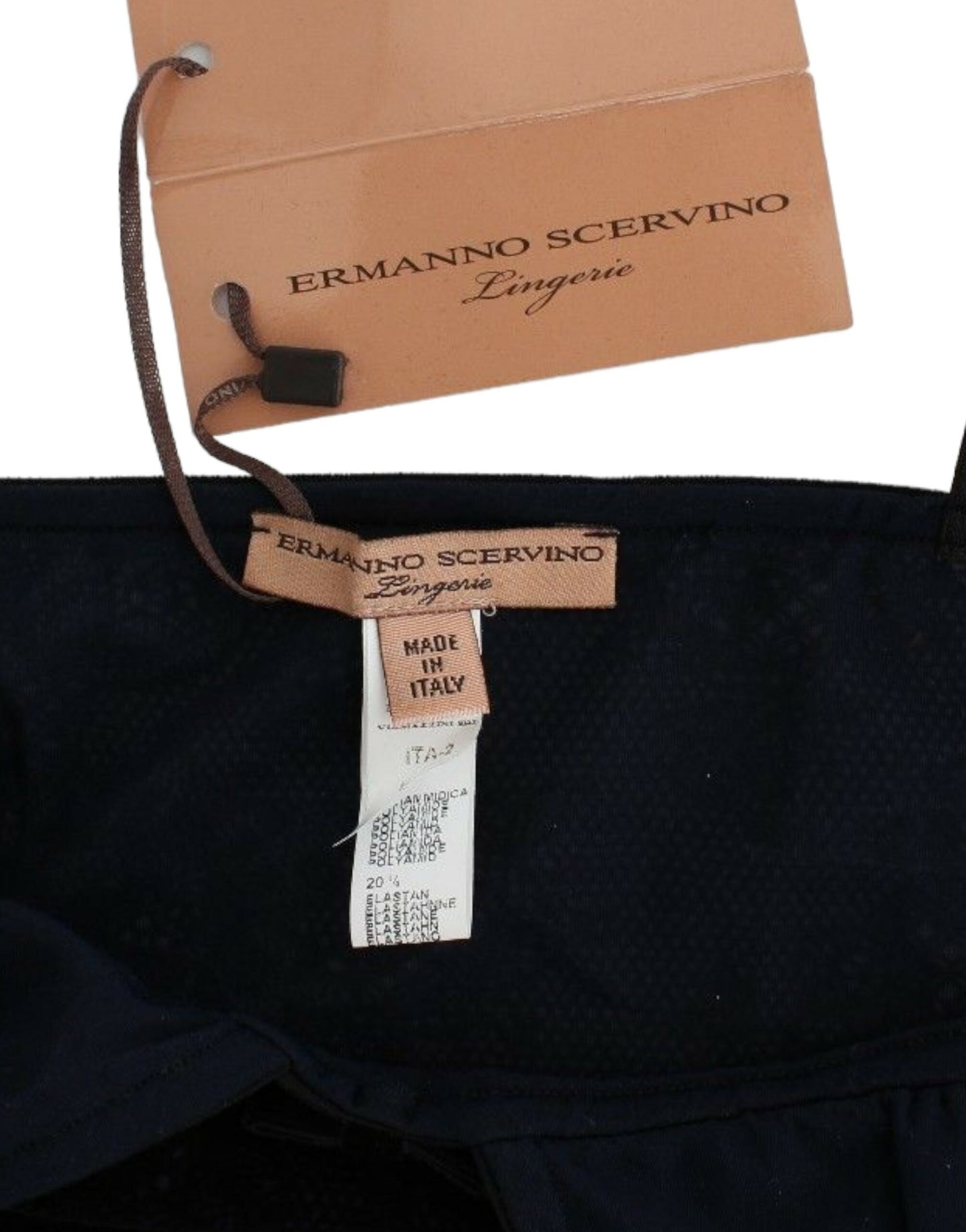 Ermanno Scervino elegante top de lencería negro