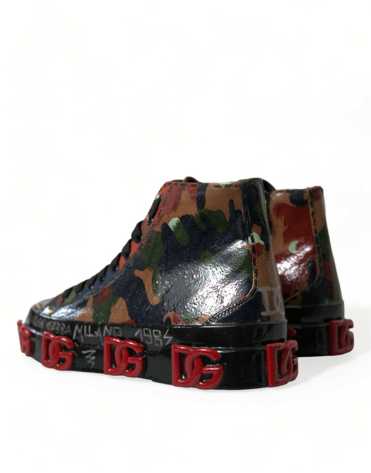 Dolce & Gabbana Chic Multicolor High-Top Sneakers