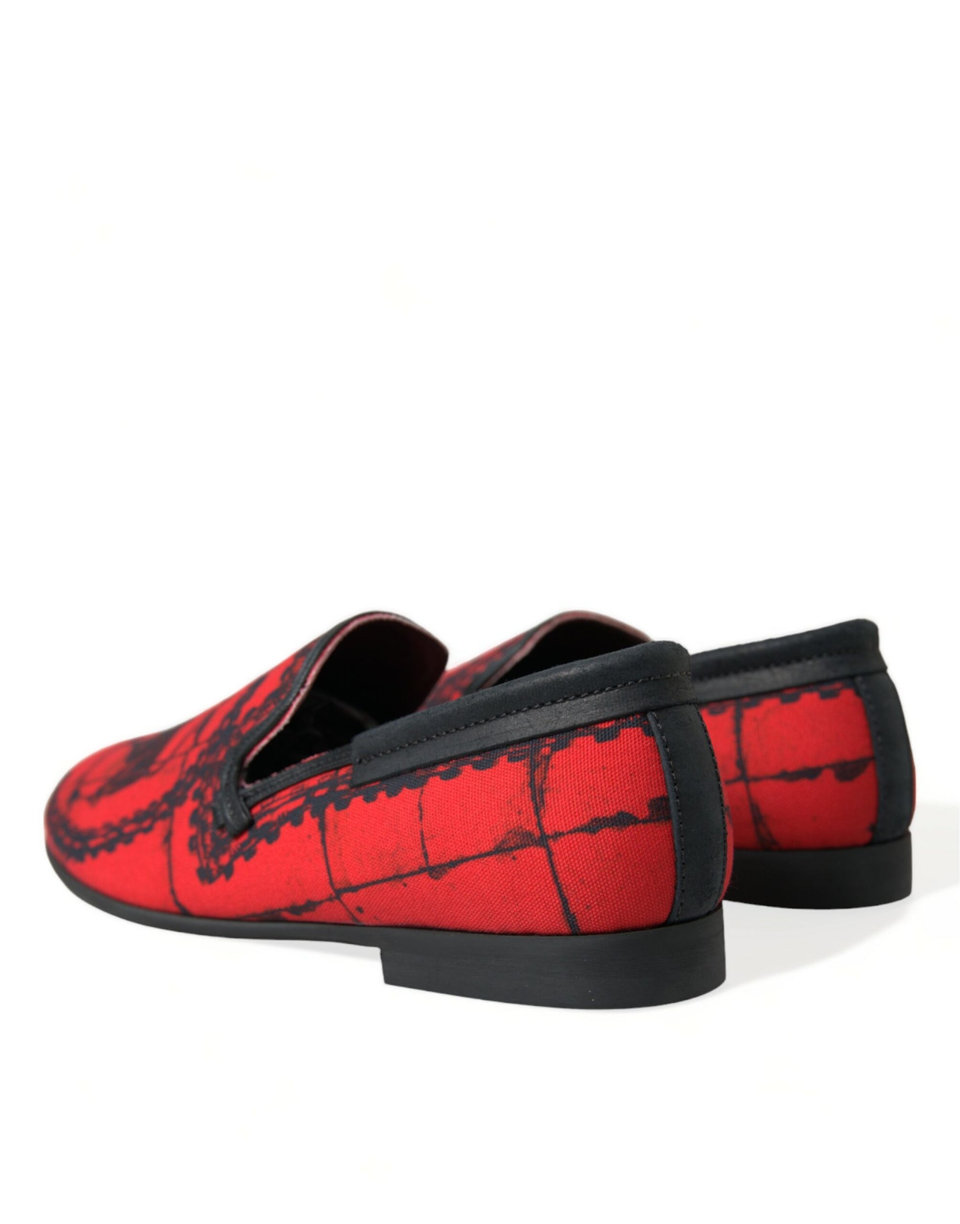 Mocasines de lujo en rojo y negro inspirados en los Toreros de Dolce &amp; Gabbana