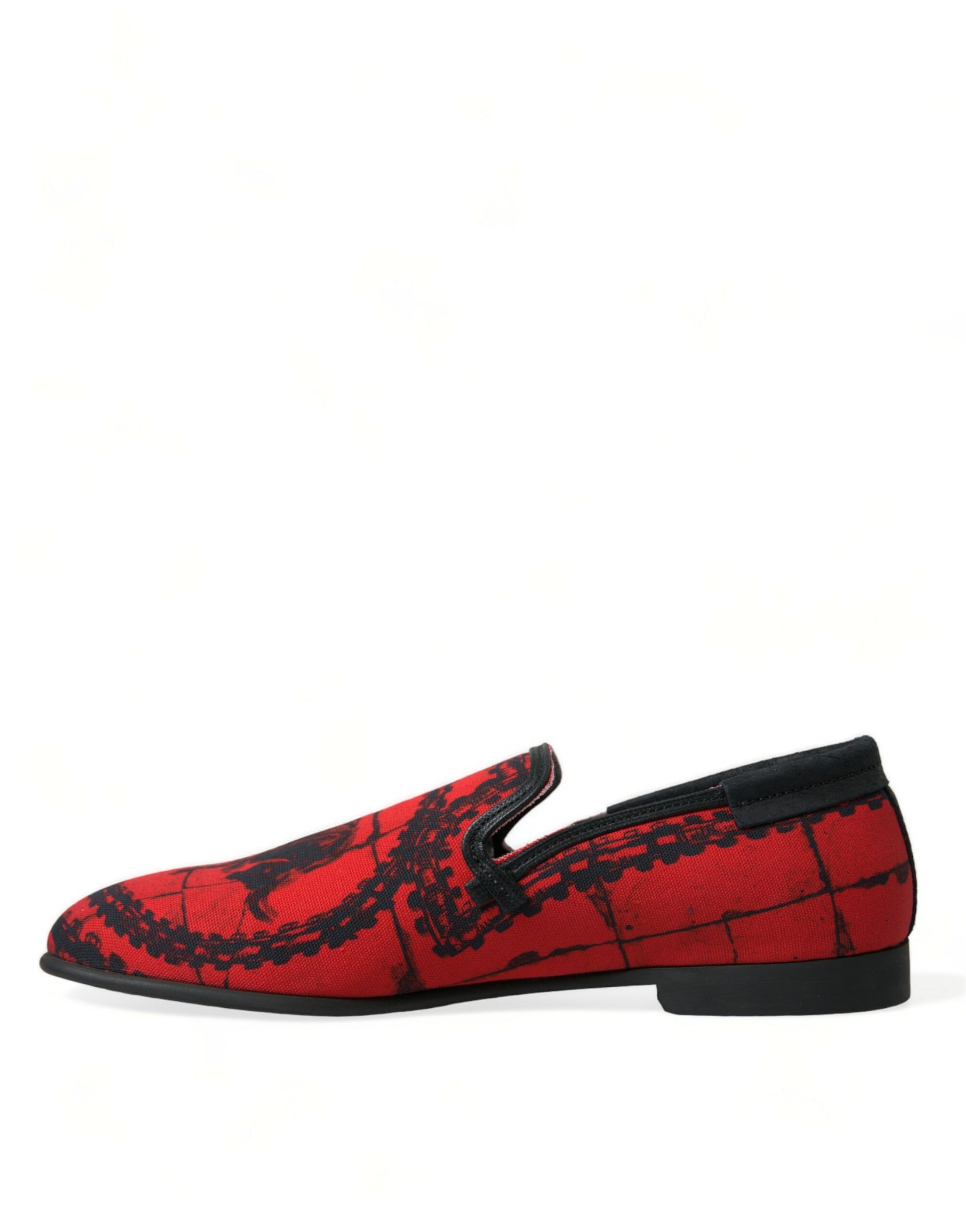 Mocasines de lujo en rojo y negro inspirados en los Toreros de Dolce &amp; Gabbana